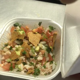 Las disque tostadas de camarón  .pero saben a sebolla