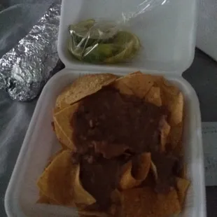 Free beans and chips with any order on request :D