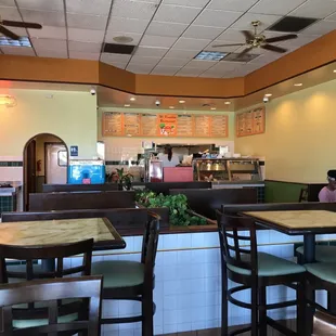 the interior of a restaurant