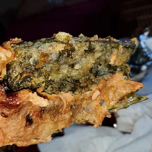 burnt and dried