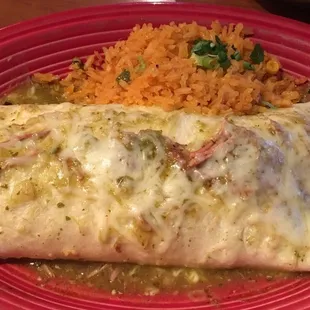 Chile Verde burrito