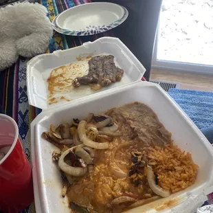 The tampiqueña. We thought someone vomited on the plate.