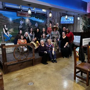 a group of people posing for a picture