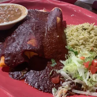 Mole Chicken Enchiladas