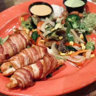 Cancun Chicken with sauteed veggies