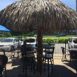 Mi Ranchito has patio dining with beautiful gazebos.