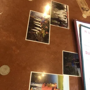 Beside the food, the bar has pix and money
