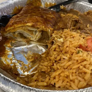 No meat in the beef burrito:(