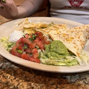 Chicken quesadilla appetizer ($11)