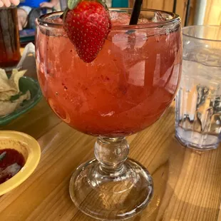 Strawberry margarita. So good. But I'm not even sure there was alcohol in it.