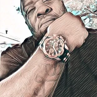a man with a watch