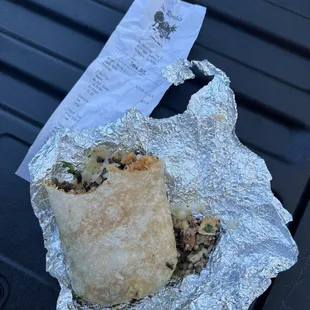 Finger nail found in burrito