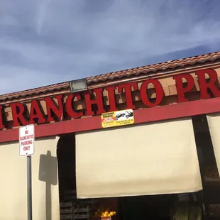 the front of the store