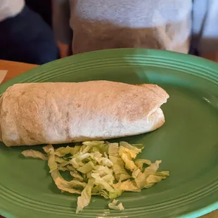 Bean and rice Burrito