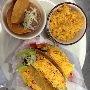 a plate of mexican food