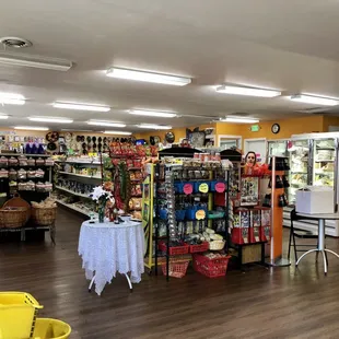 the inside of a grocery store