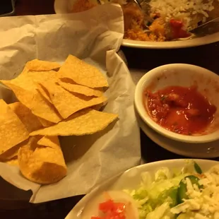 Complimentary chips &amp; salsa
