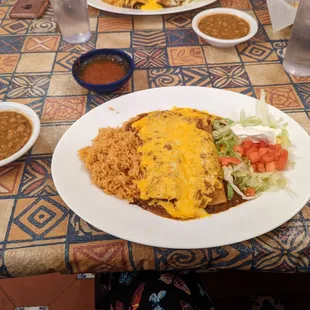 a plate of food on a table