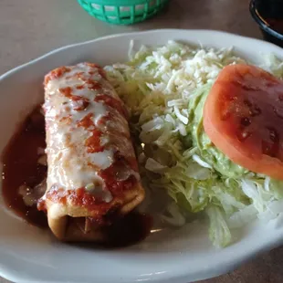 Lunch chimichanga