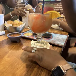 Casa Migos strawberry mango margarita