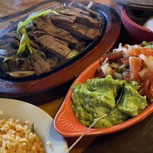 Beef fajitas for 2.... Very generous portions!!!