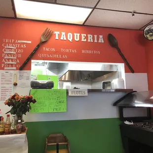 It's in the back of the store