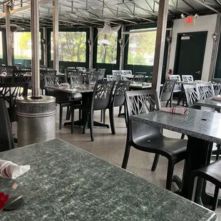 Outside dinning area