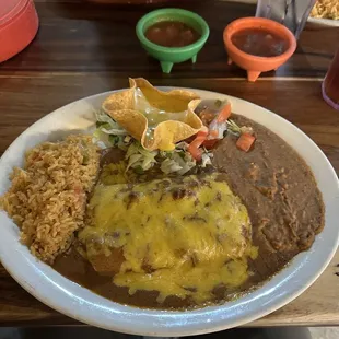 Cheese enchiladas