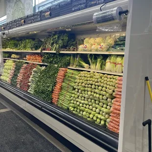 Well stocked and organized produce