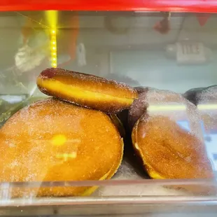 Sugar donut with custard inside