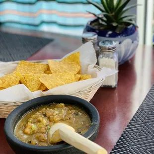 Great homemade chips &amp; salsa!