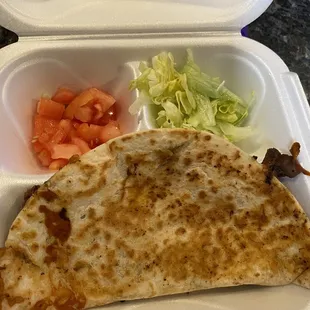 Lengua  quesadilla