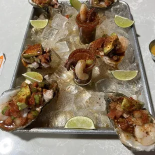 ostiones preparadas/ prepared oysters