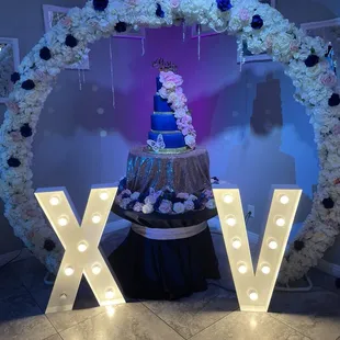 Cake table and cake was included by them too