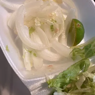 Unlimited onions that I did NOT ask for!!