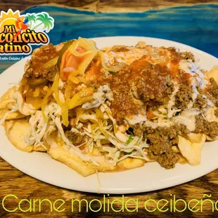Carne molida ceibeña