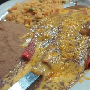 Enchilada plate