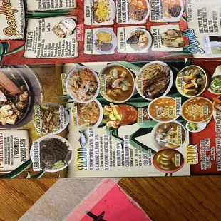 a menu for a mexican restaurant