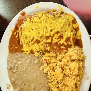 Chicken Enchiladas Plate