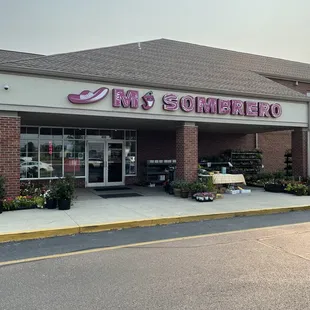 Outside of the restaurant