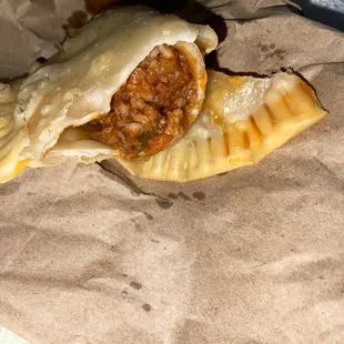 Inside empanada