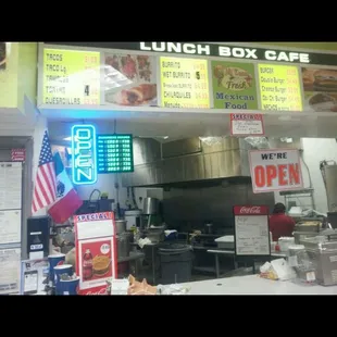 the front of the restaurant