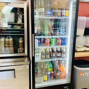 Bottled drinks and salsas