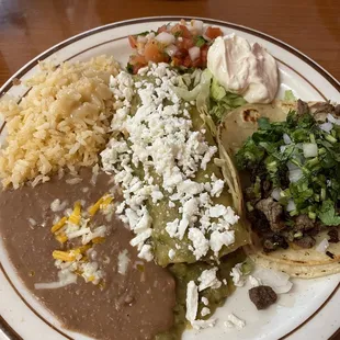 Lunch special, taco and enchilada, $6.99!!!!