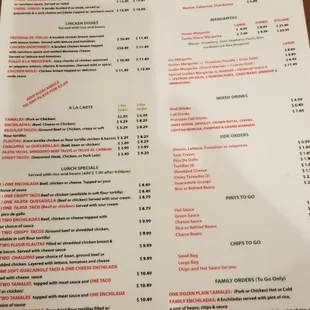 sushi and sashimi, menu