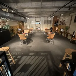 the interior of a coffee shop