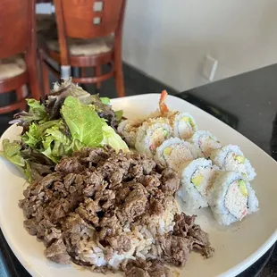 a plate of food