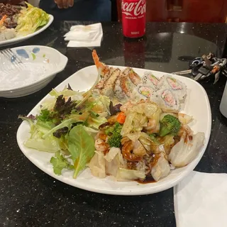 B. Chicken Teriyaki and Salad Rice Combo Plate