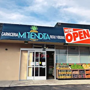 the front of a store