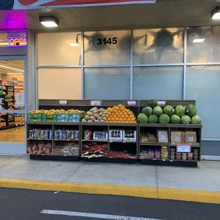 a fruit and vegetable stand